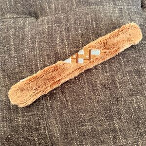 2026 Star Wars Chewbacca Plush Unisex Slap Bracelet New Brown Embroidered